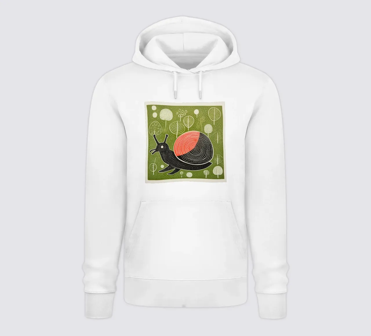 Lumaca verde felpa con cappuccio da Minimal Animal Art