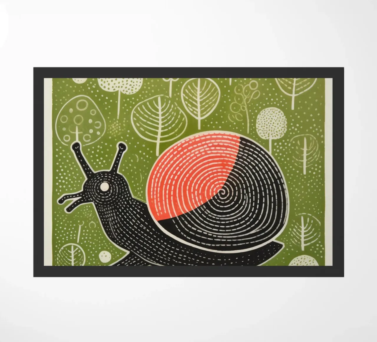 Lumaca verde 1 zerbino da Minimal Animal Art