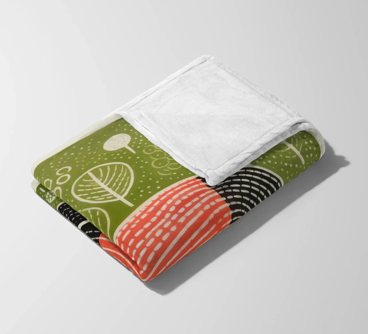 Lumaca verde 1 coperta in pile da Minimal Animal Art