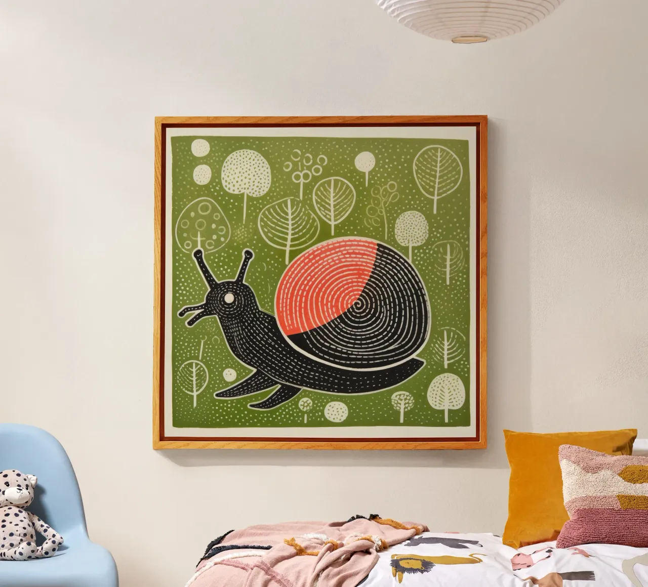 Lumaca verde plexiglass da Minimal Animal Art