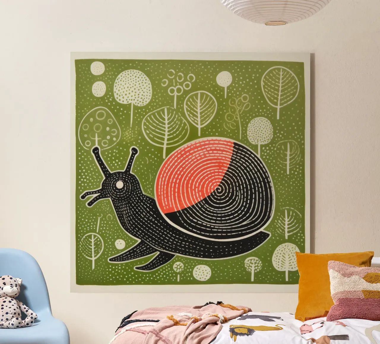 Lumaca verde plexiglass da Minimal Animal Art