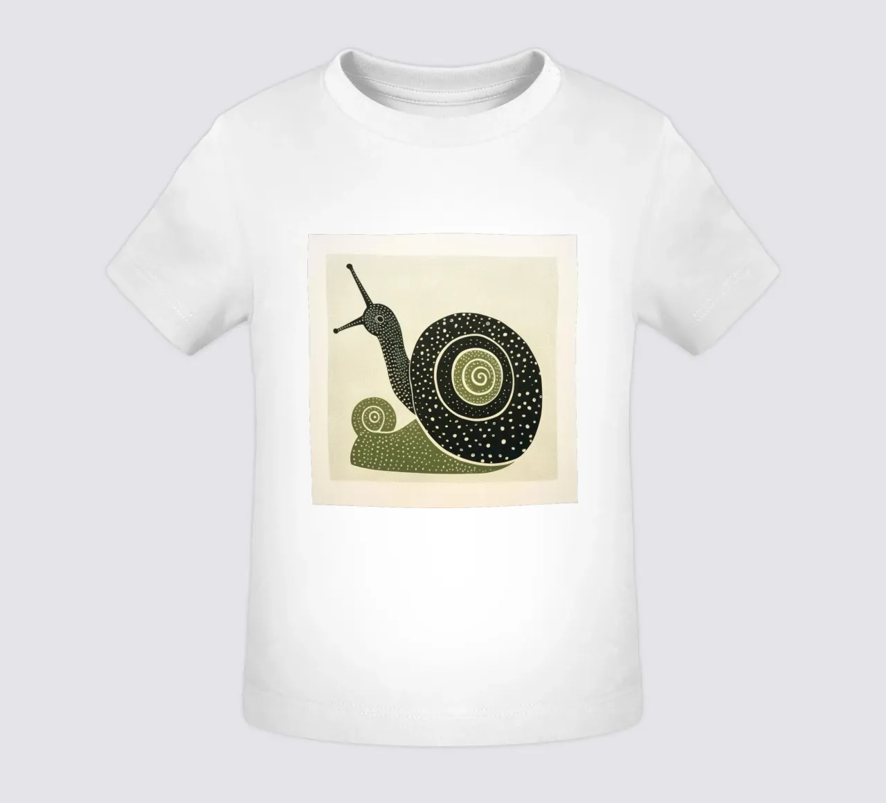 Lumaca verde 2 maglietta neonato da Minimal Animal Art