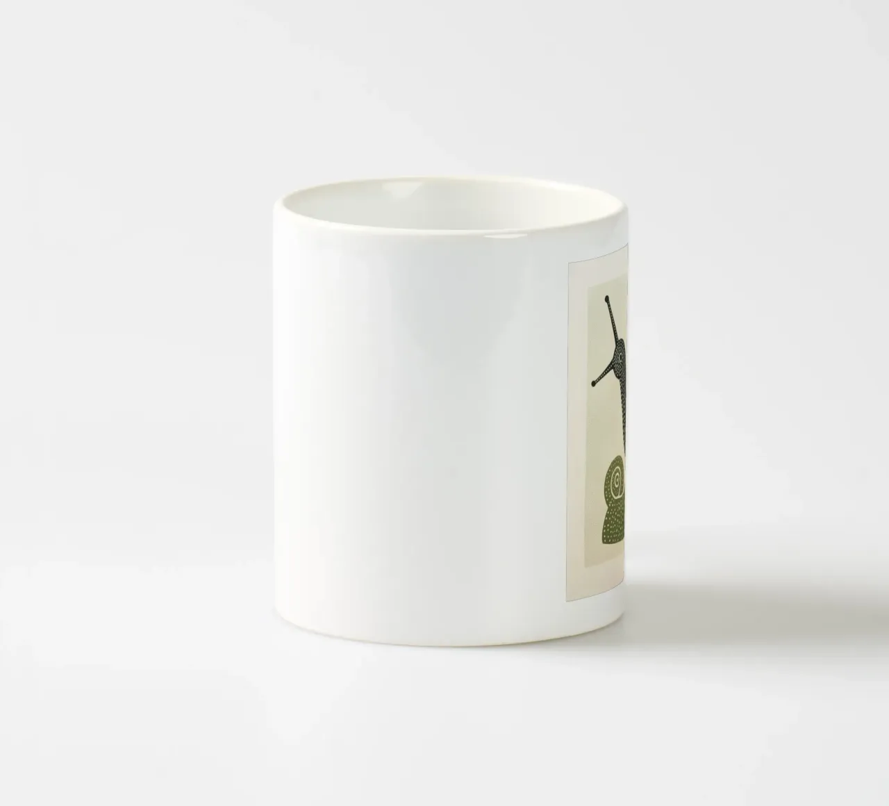 Lumaca verde 2 tazza in ceramica da Minimal Animal Art