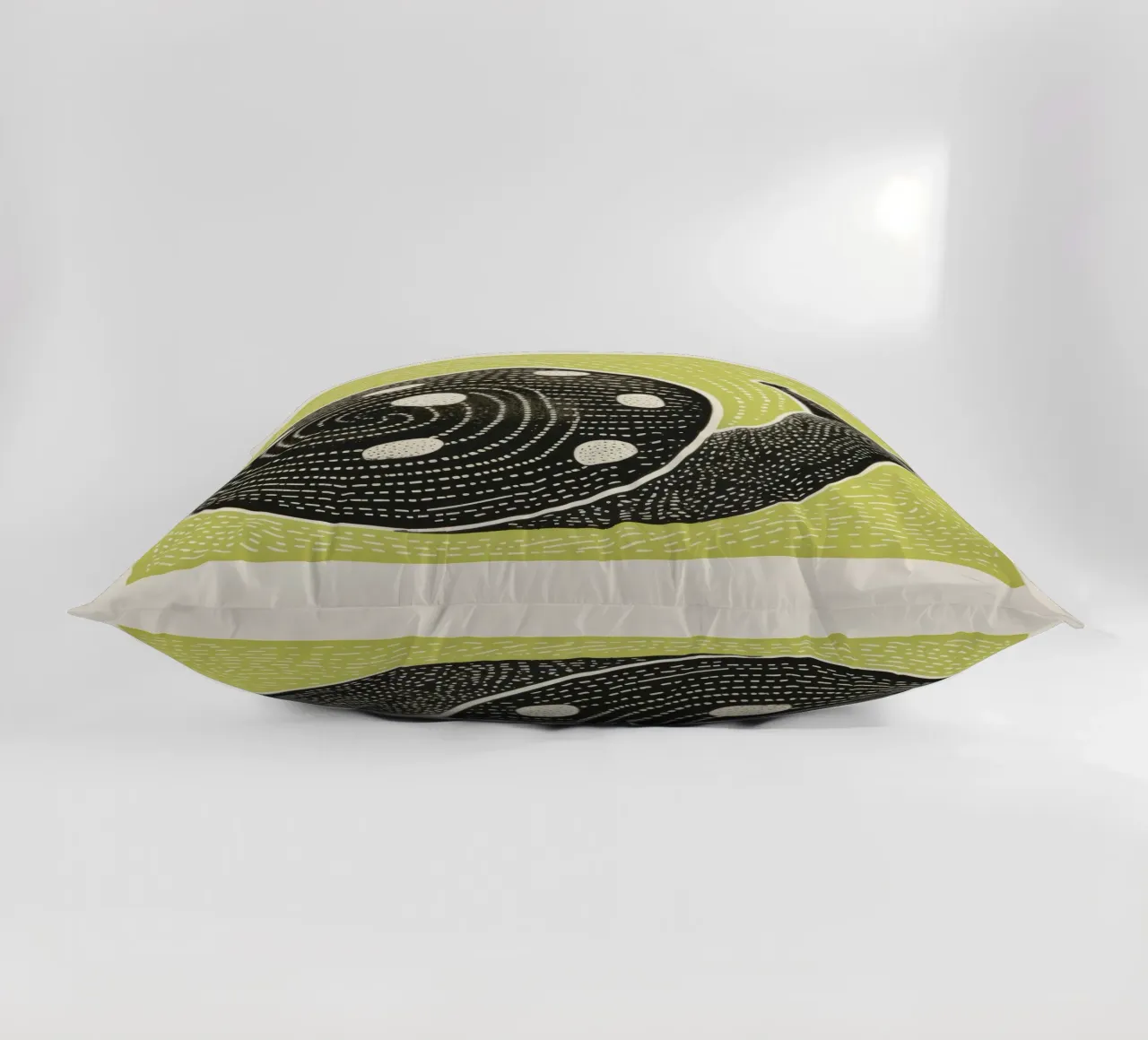 Lumaca verde cuscino da Minimal Animal Art