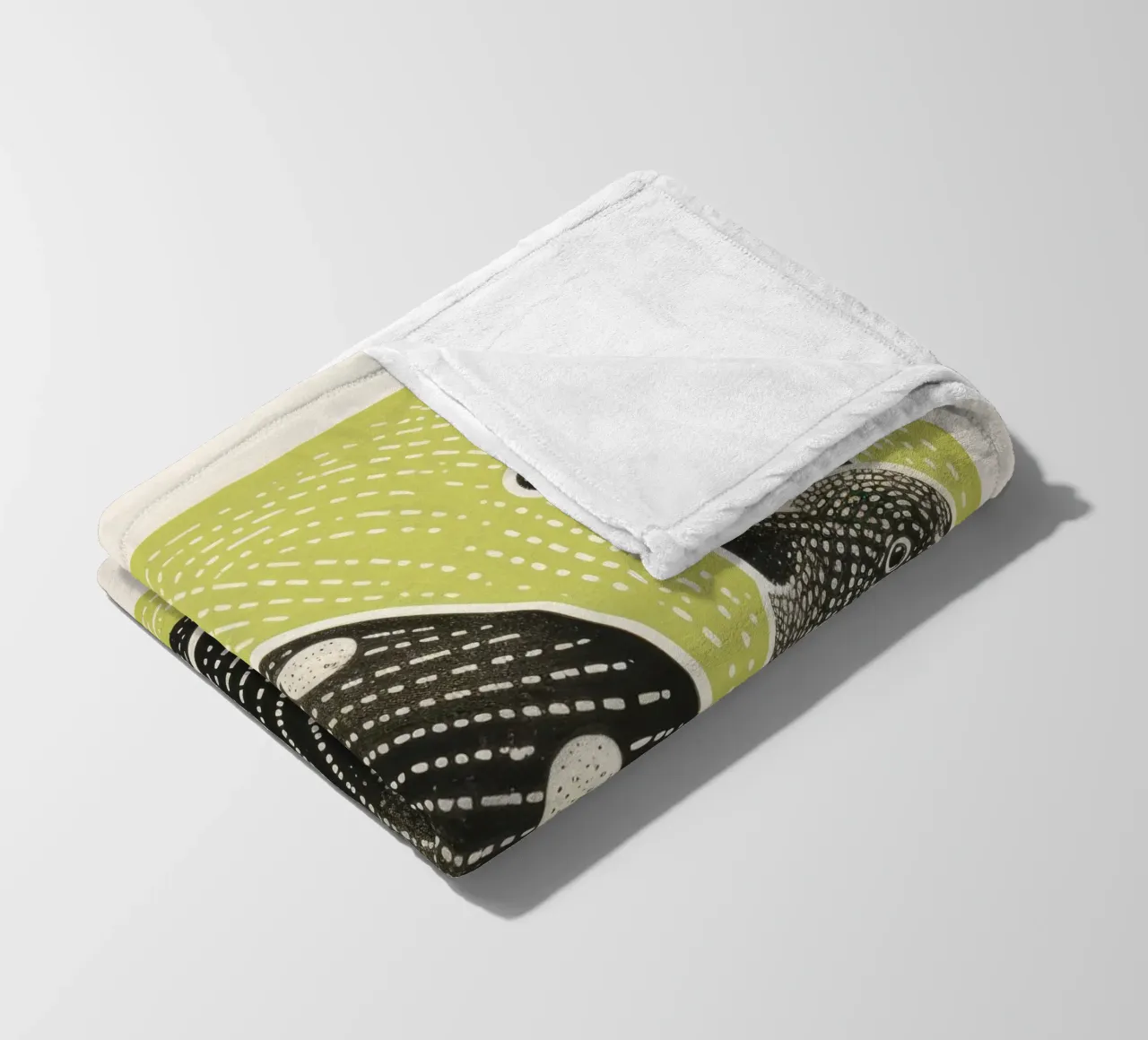 Lumaca verde 3 coperta in pile da Minimal Animal Art