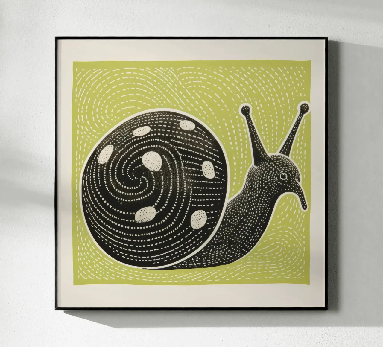 Lumaca verde plexiglass da Minimal Animal Art