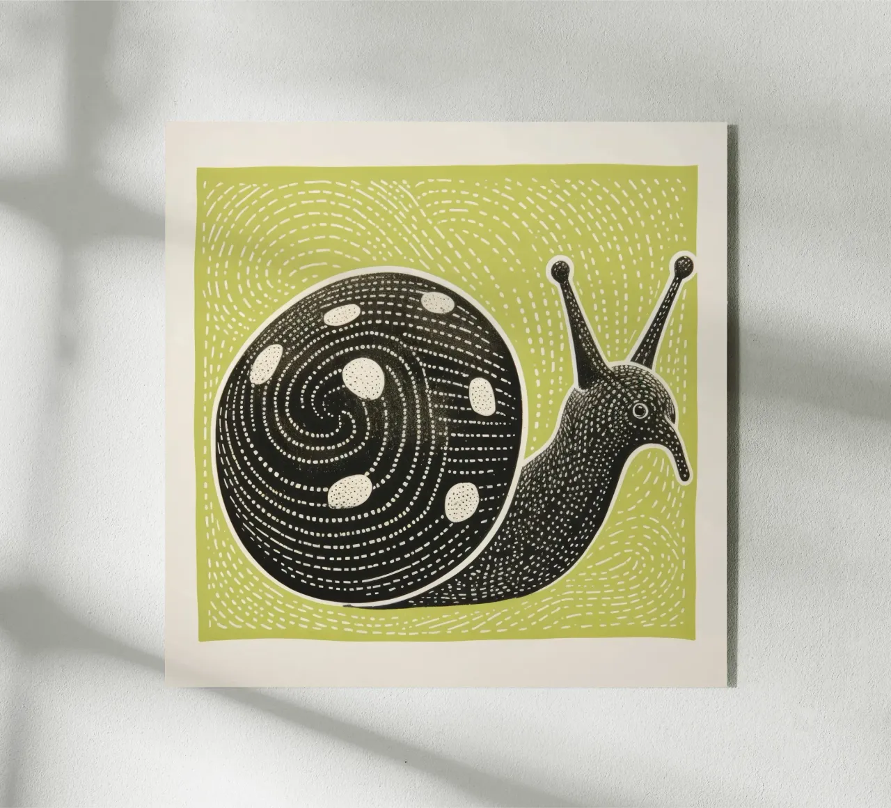 Lumaca verde plexiglass da Minimal Animal Art