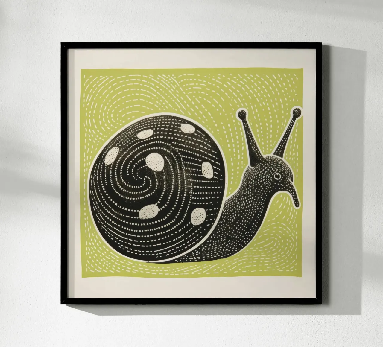 Lumaca verde 3 carta hahnemühle da Minimal Animal Art