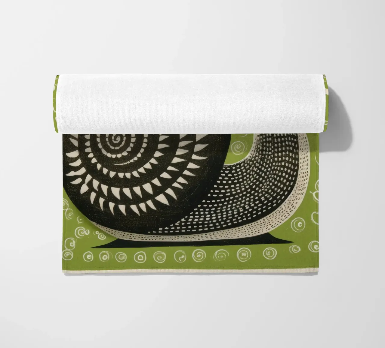 Lumaca verde 4 telo mare da Minimal Animal Art