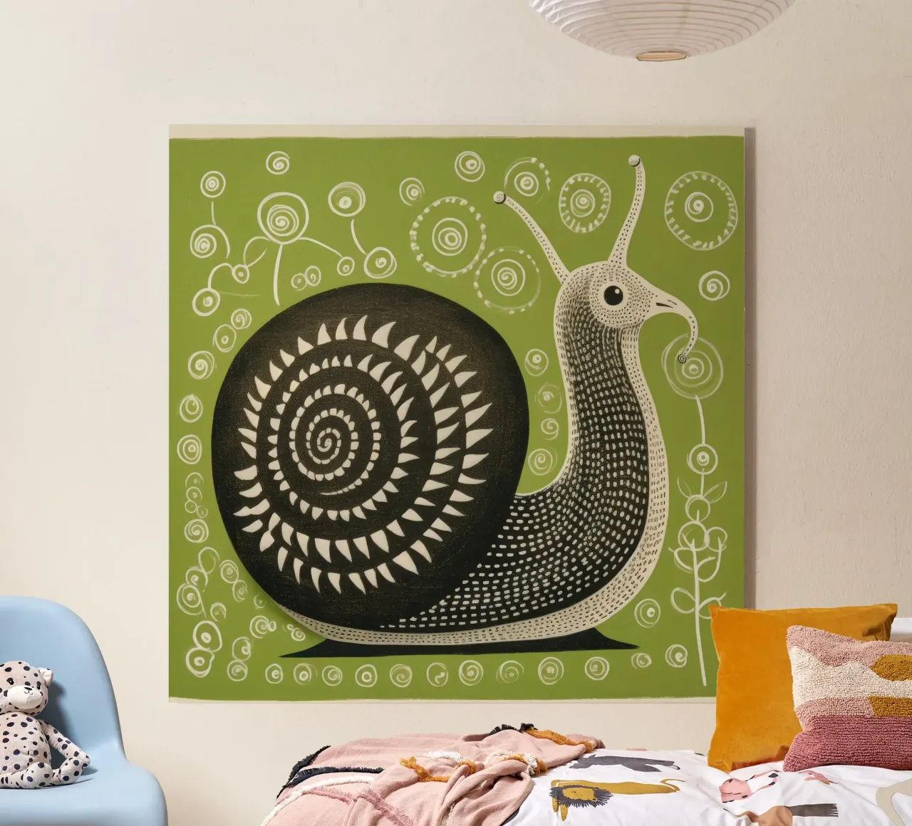 Lumaca verde plexiglass da Minimal Animal Art