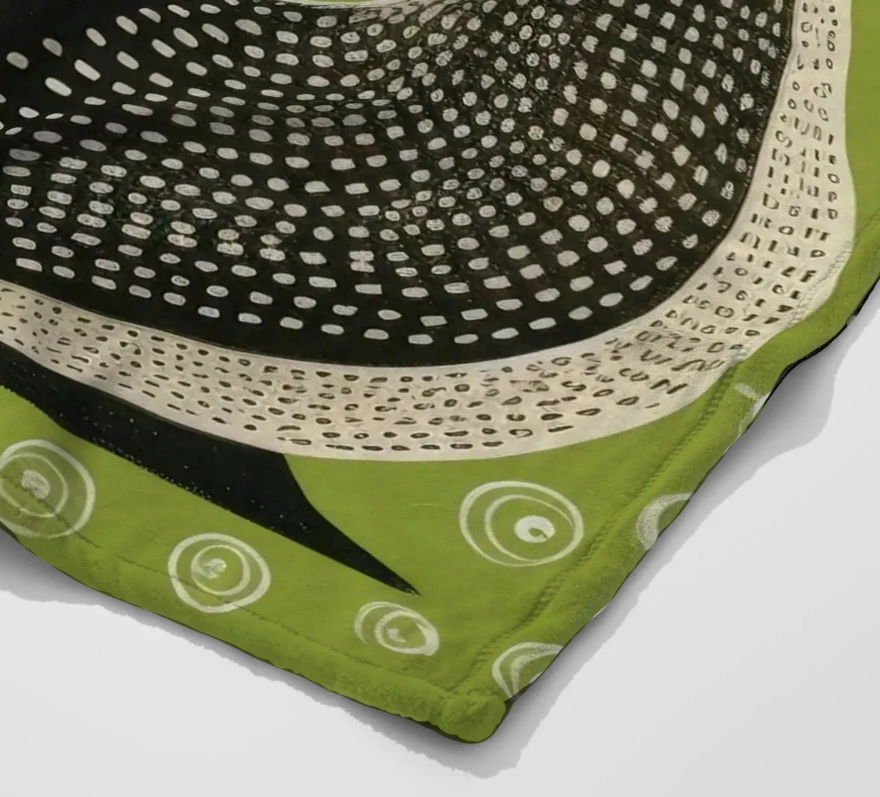 Lumaca verde 4 coperta in pile da Minimal Animal Art