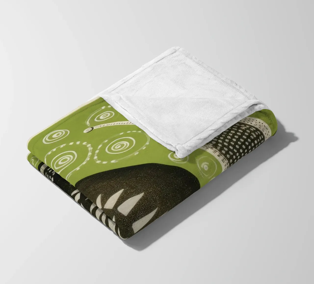 Lumaca verde 4 coperta in pile da Minimal Animal Art