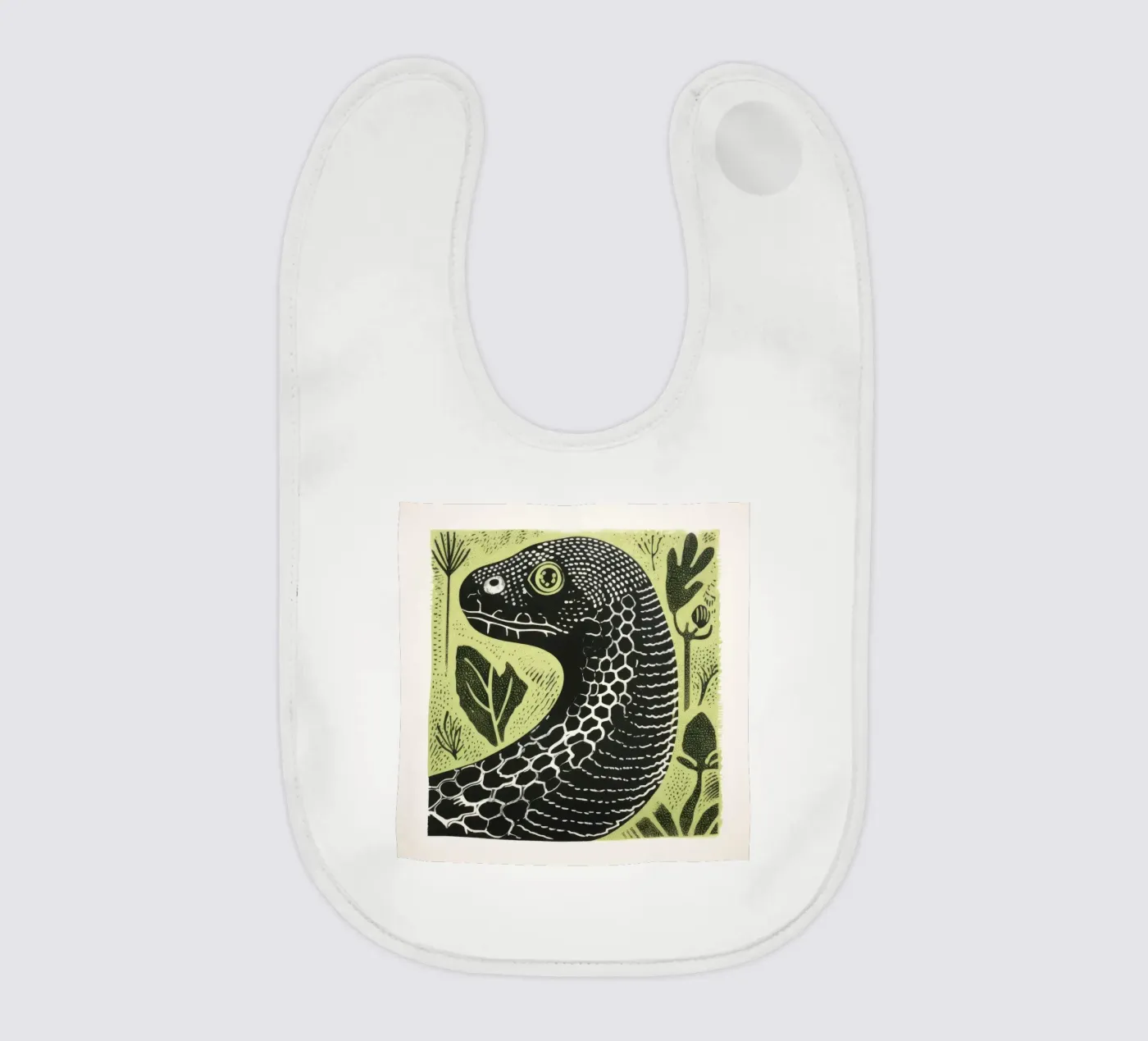 Serpente verde bavaglino da Minimal Animal Art