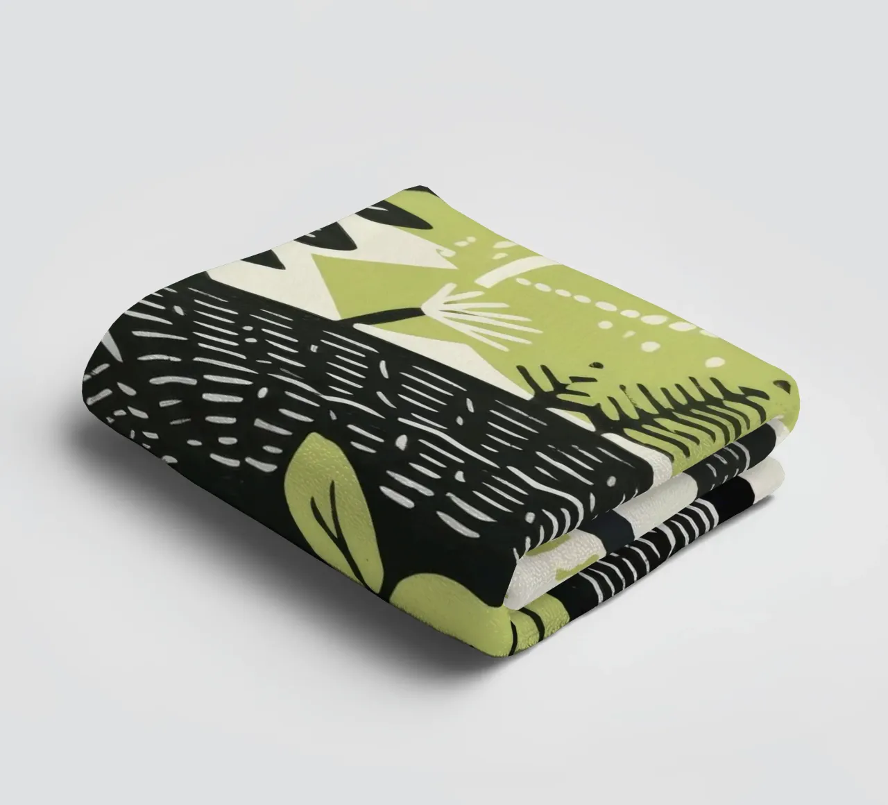 Serpente verde 3 asciugamano da bagno da Minimal Animal Art