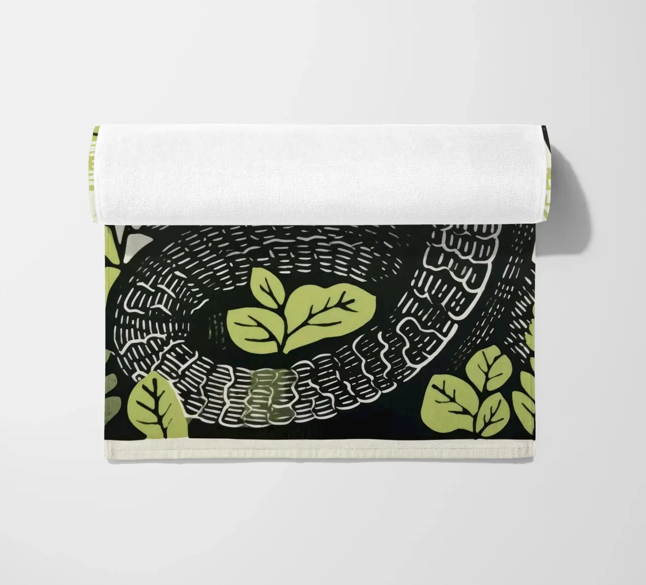 Serpente verde 3 telo mare da Minimal Animal Art