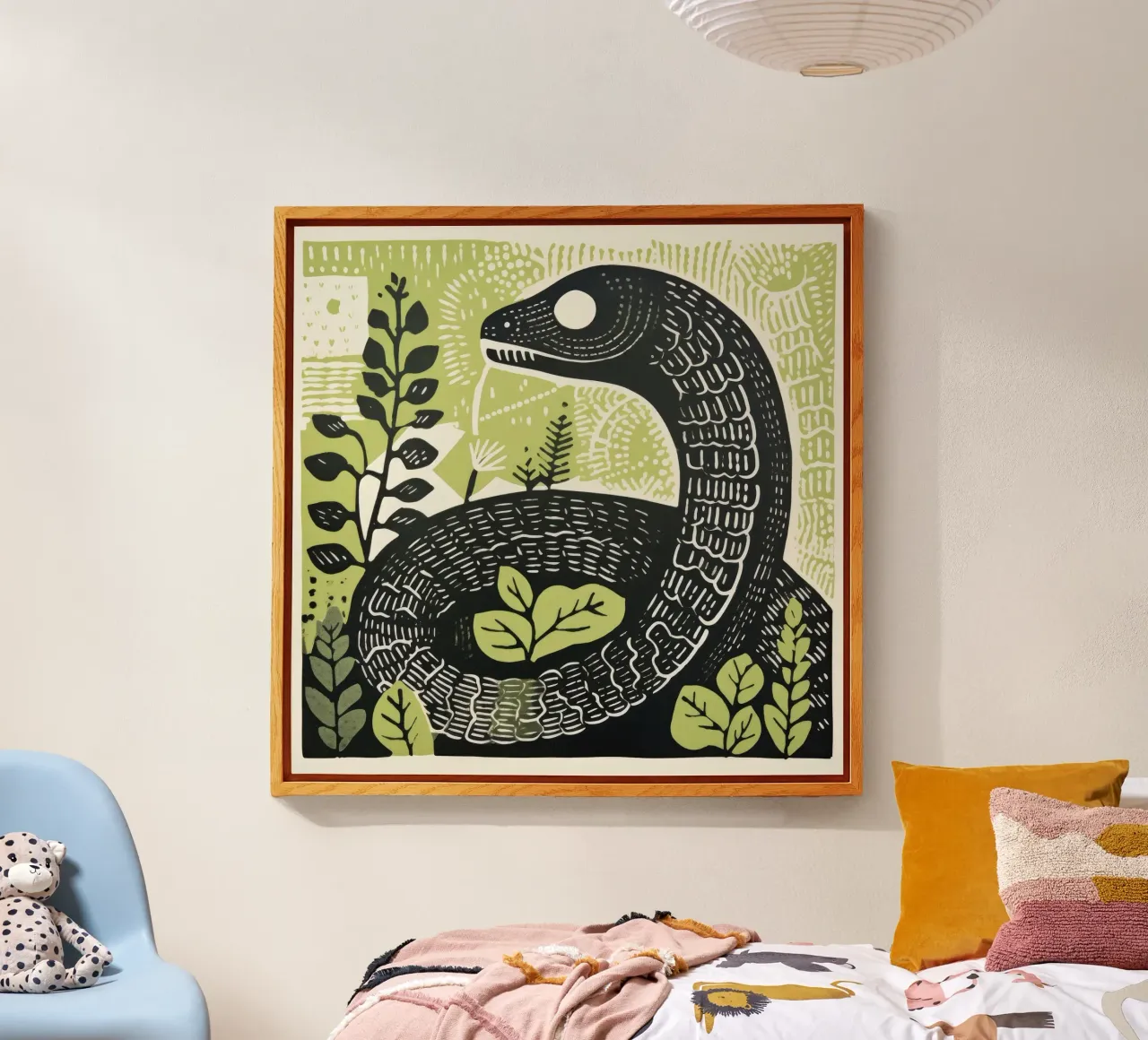 Green Snake plexiglass da Minimal Animal Art