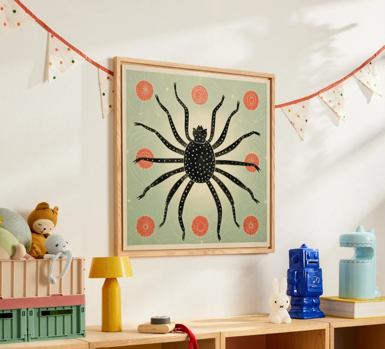 Ragno verde plexiglass da Minimal Animal Art