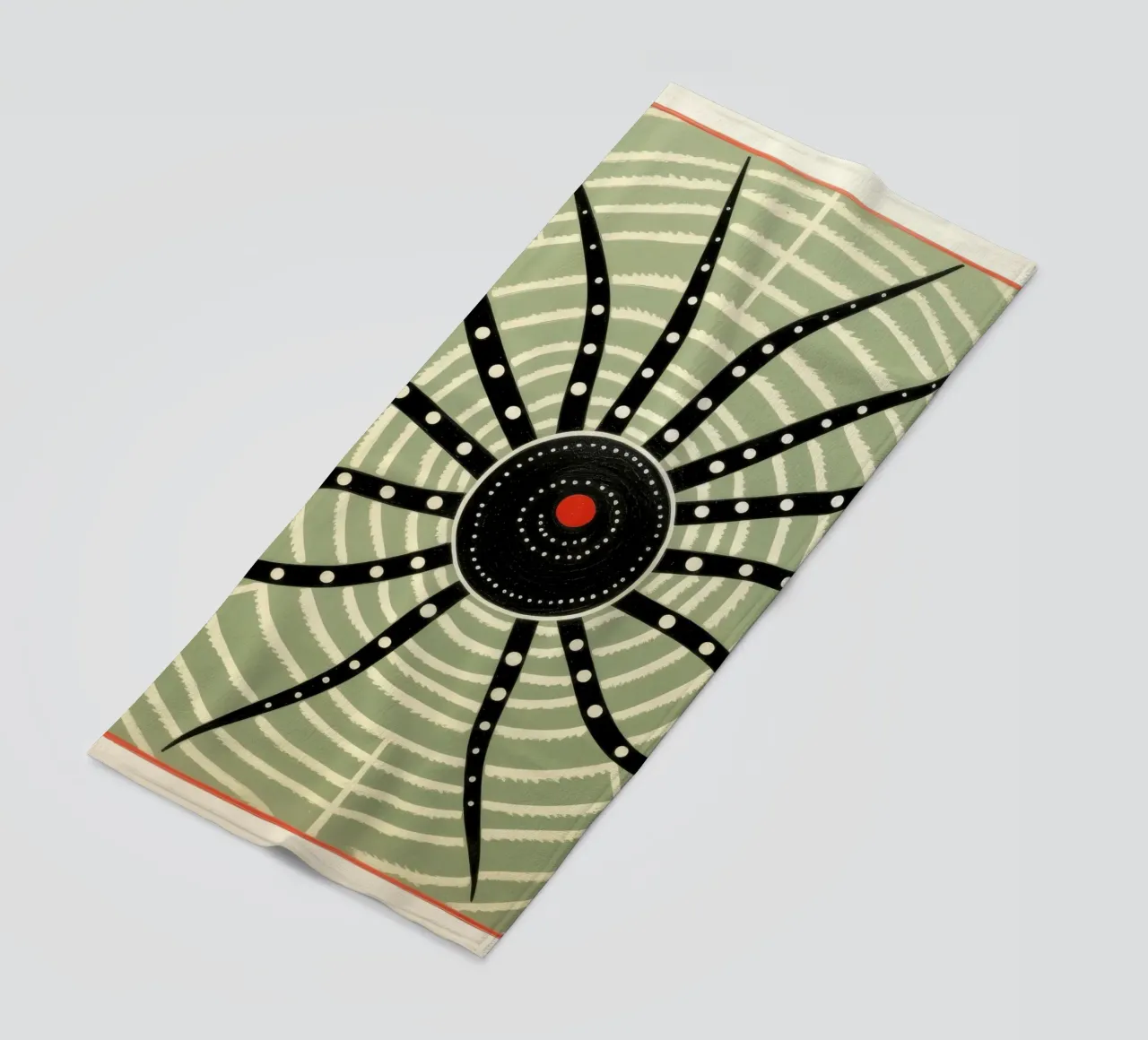 Ragno verde 4 telo mare da Minimal Animal Art