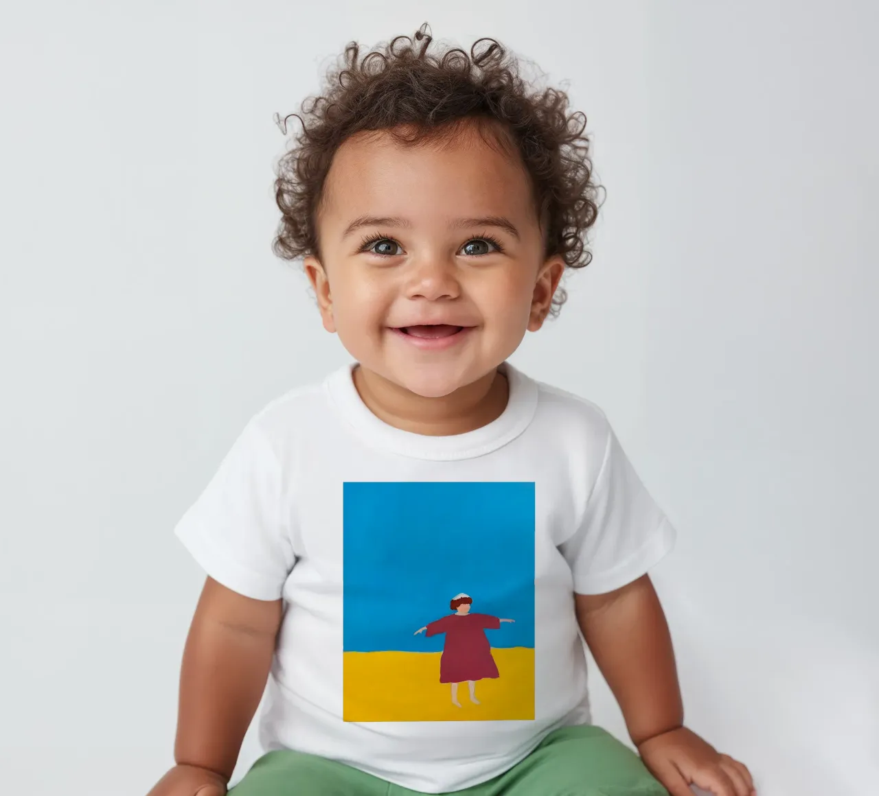 Agnès Varda baby t-shirt by tainah negreiros