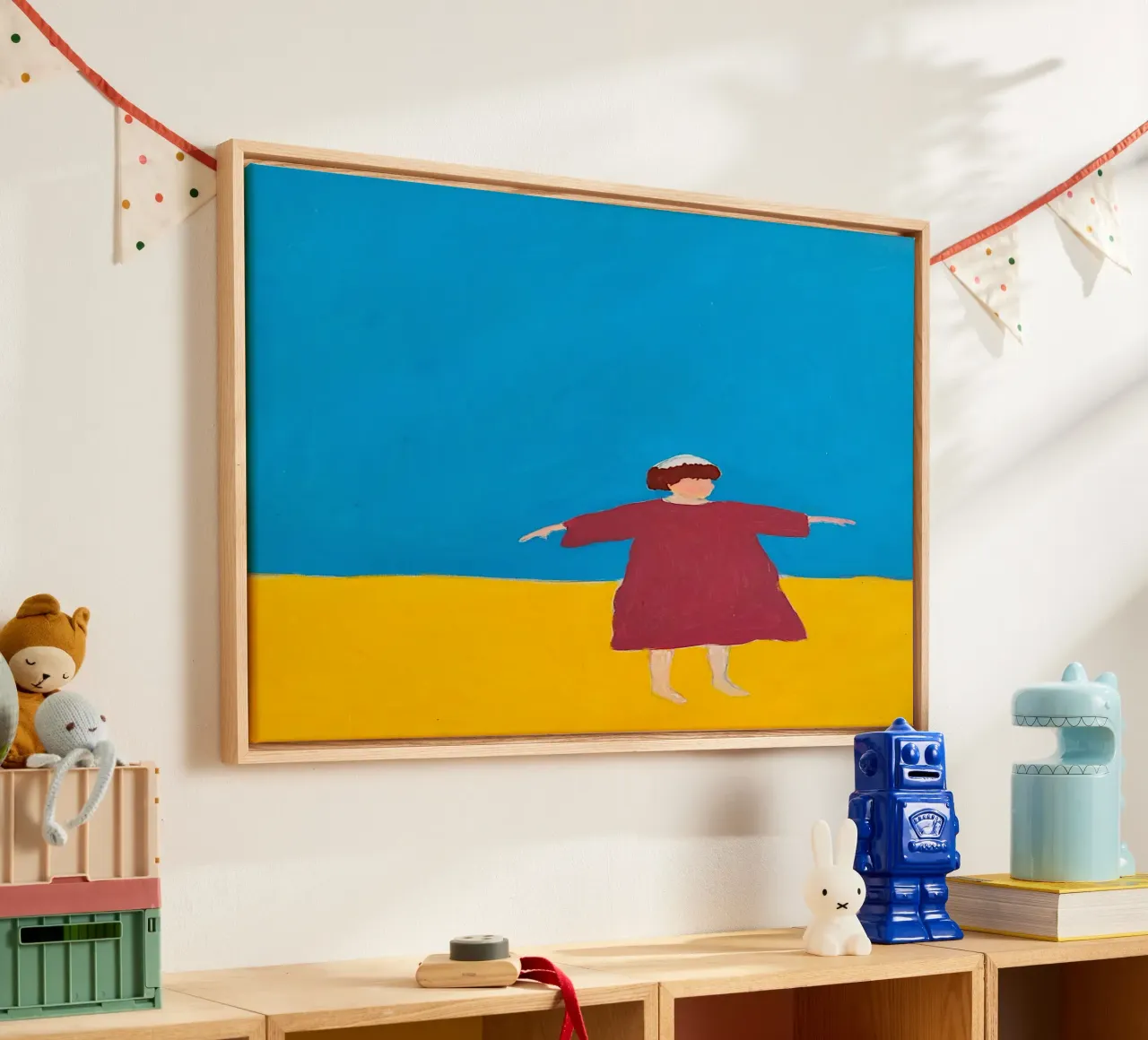 Agnès Varda tela con Cornice a cassetta da tainah negreiros