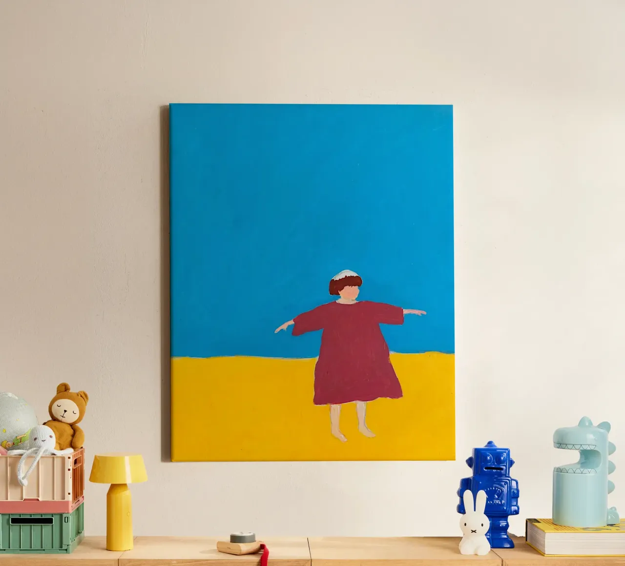 Agnès Varda tela con Cornice a cassetta da tainah negreiros