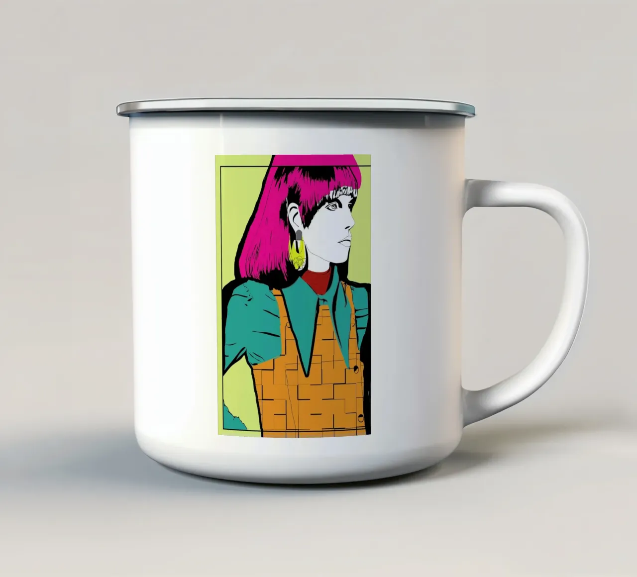 Pop 1 tazza in smalto da Marcell Naubert