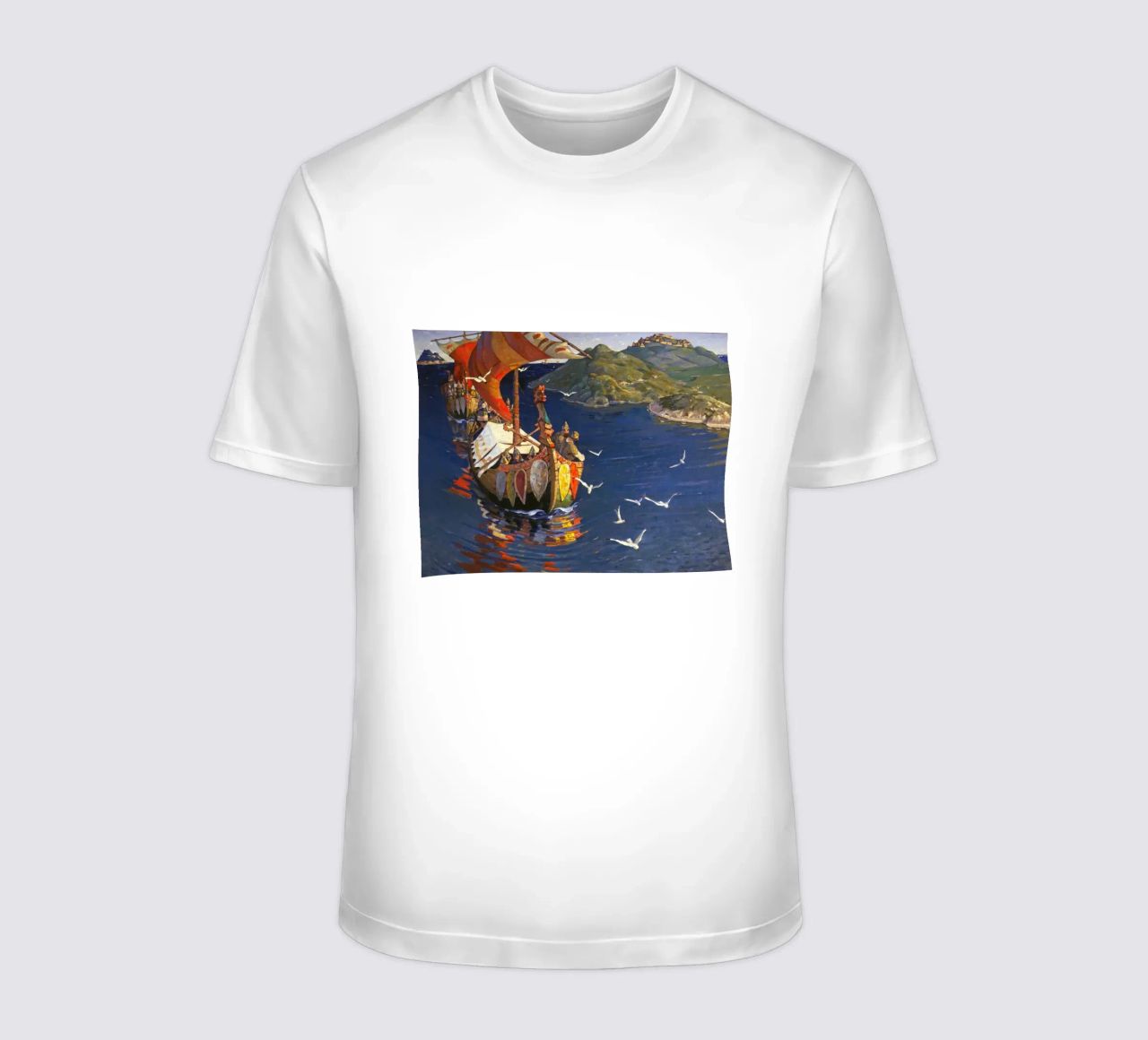 Nicholas Roerich - Guests from Overseas t-shirt by Timeless Artworks