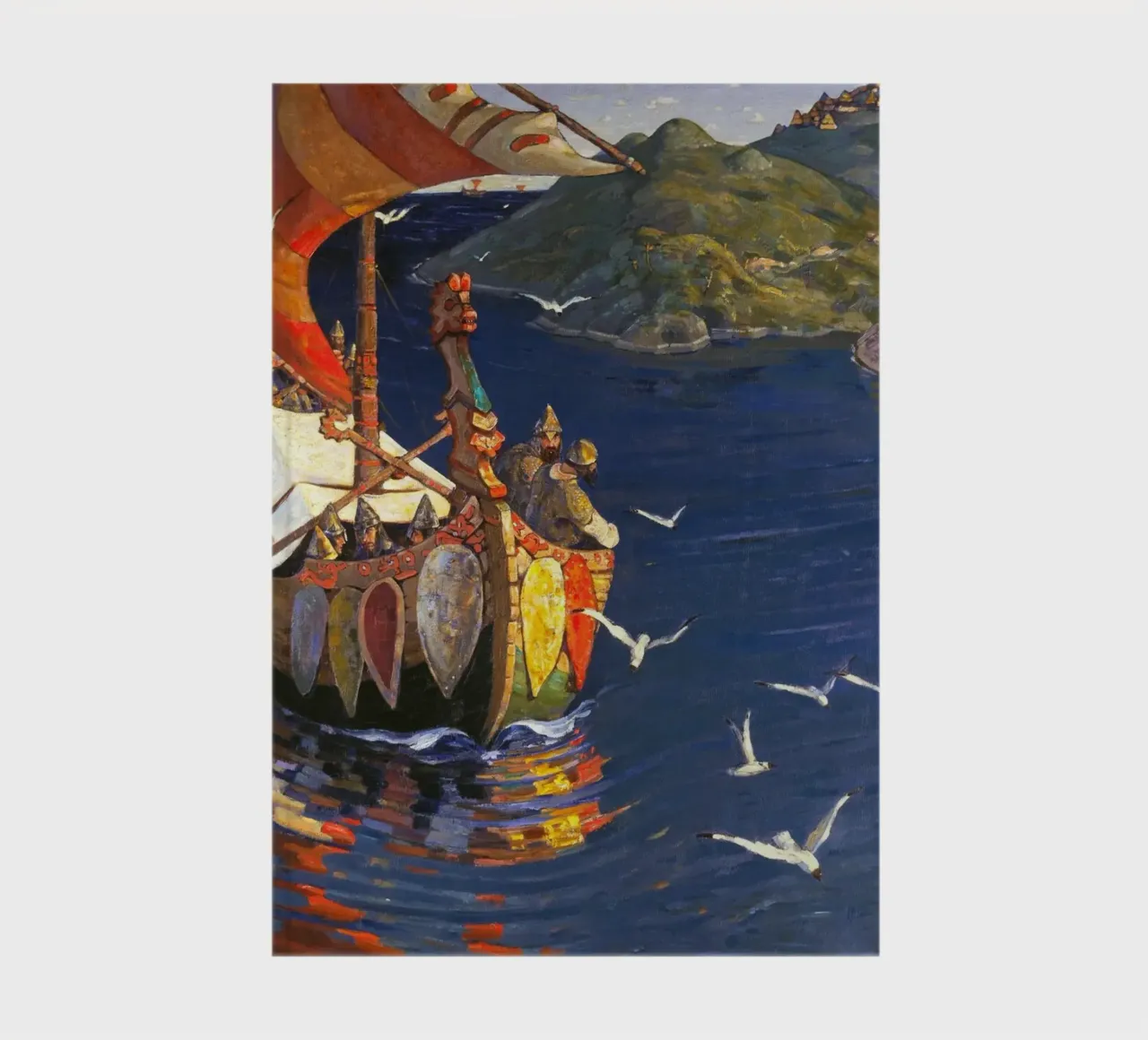 Nicholas Roerich - Gäste aus Übersee Notizbuch von Timeless Artworks