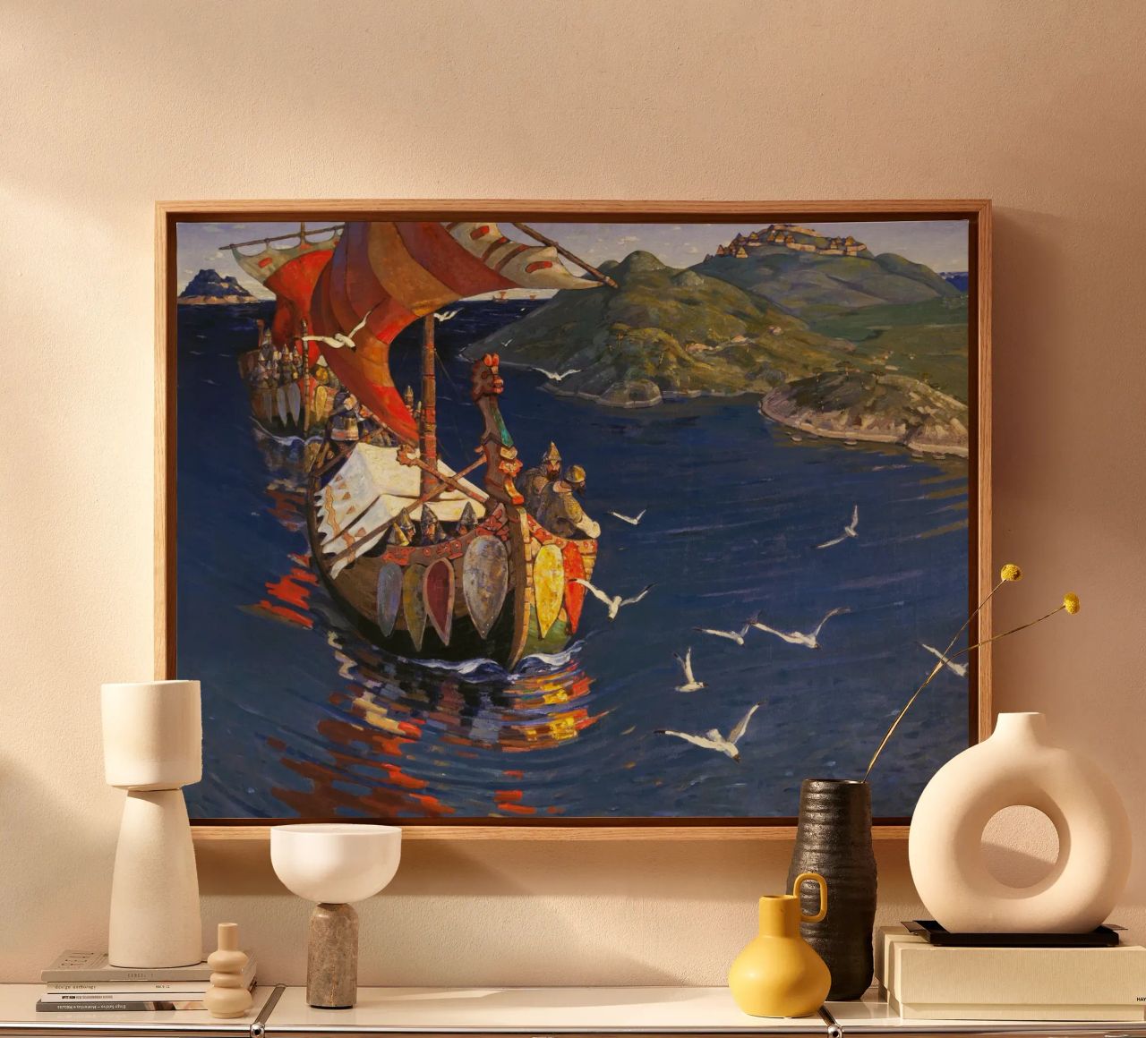 Nicholas Roerich - Guests from Overseas canvas by Timeless Artworks