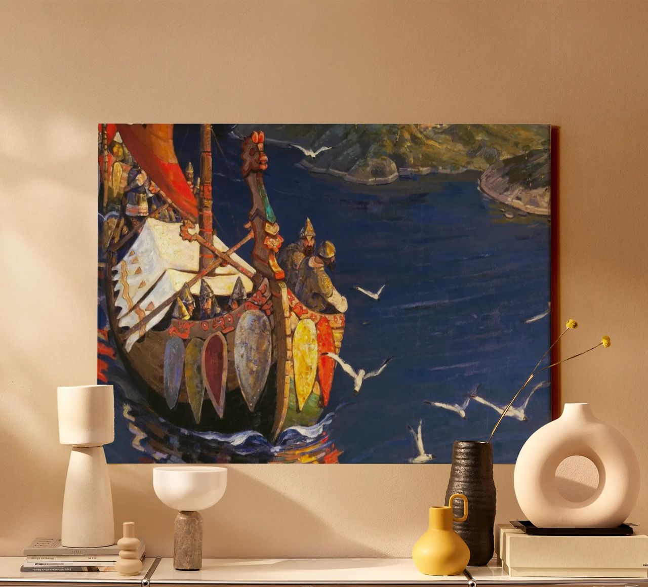 Nicholas Roerich - Guests from Overseas canvas by Timeless Artworks