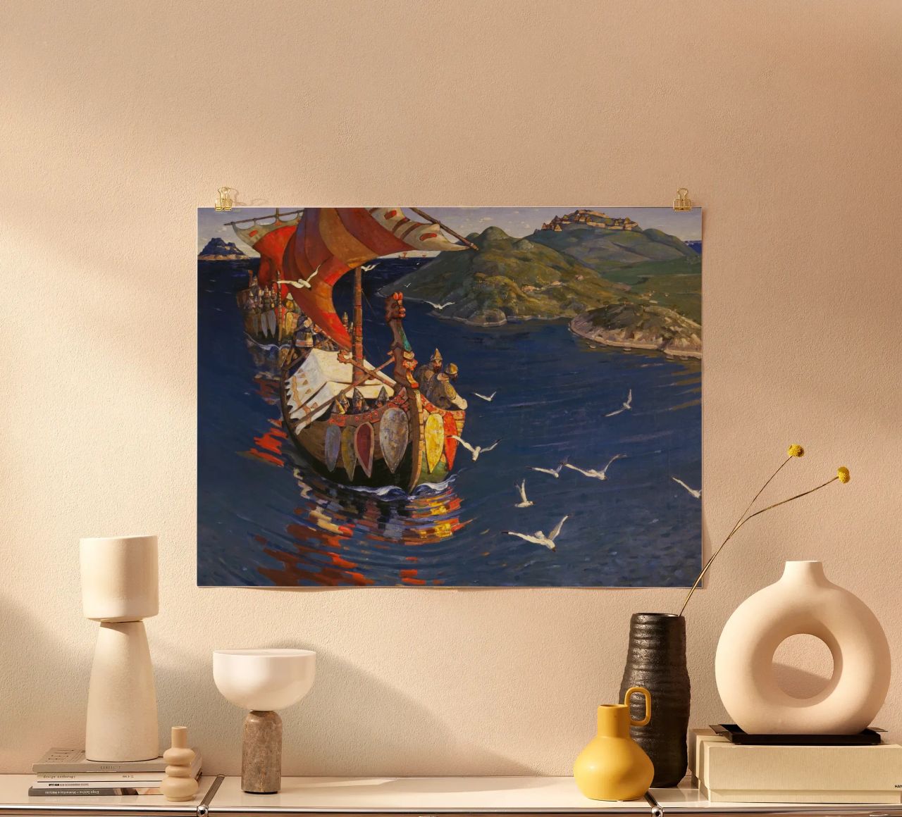 Nicholas Roerich - Guests from Overseas poster by Timeless Artworks