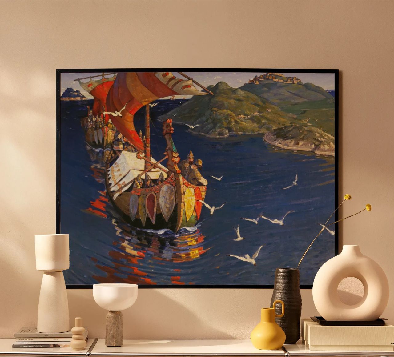 Nicholas Roerich - Guests from Overseas poster by Timeless Artworks