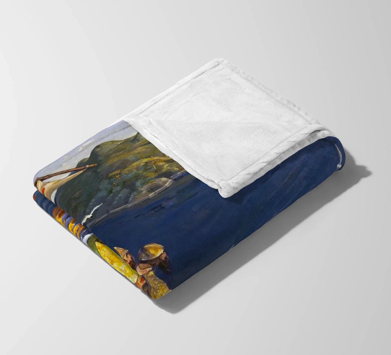 Nicholas Roerich - Guests from Overseas fleece blanket by Timeless Artworks
