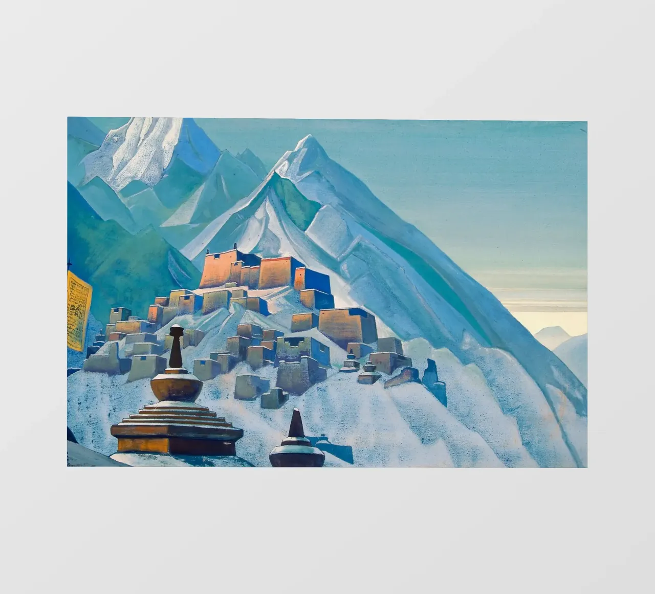 Nicholas Roerich - Tibet Himalaya pellicola backlit da Timeless Artworks