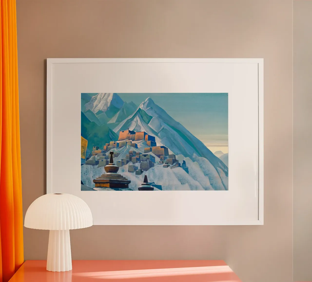 Nicholas Roerich - Tibet Himalayas poster van Timeless Artworks