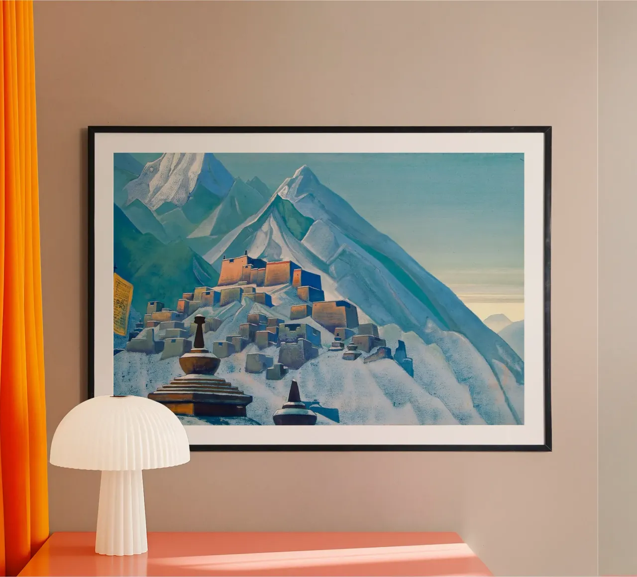 Nicholas Roerich - Tibet Himalayas poster van Timeless Artworks