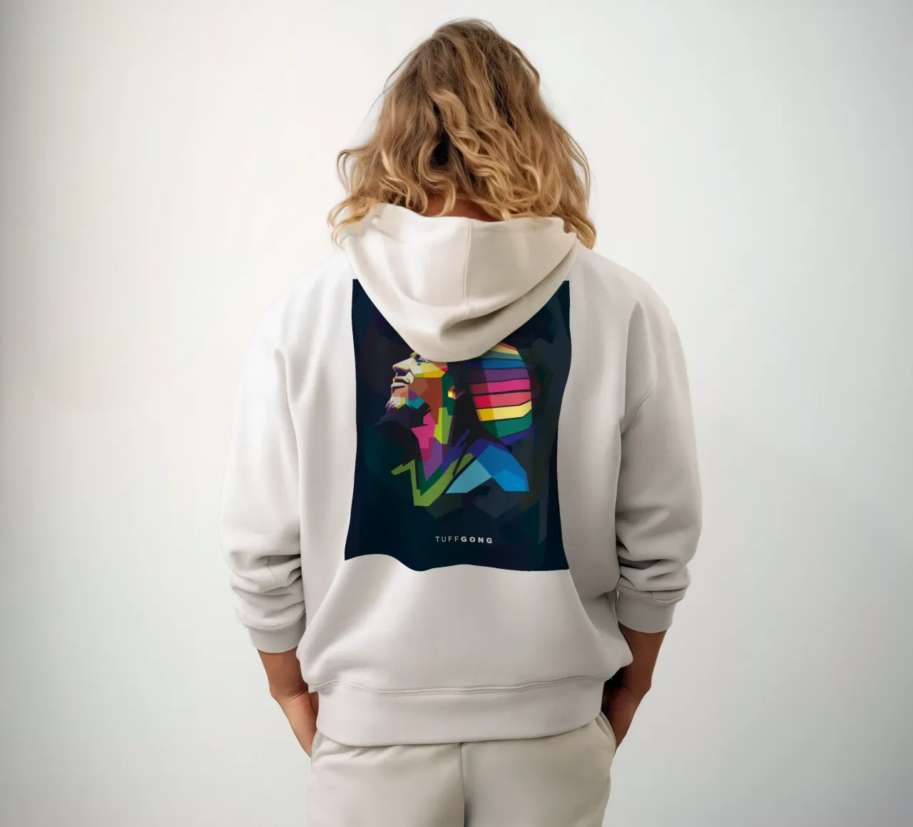 Tuff Gong Pop Art WPAP felpa con cappuccio da Alkahfsmart