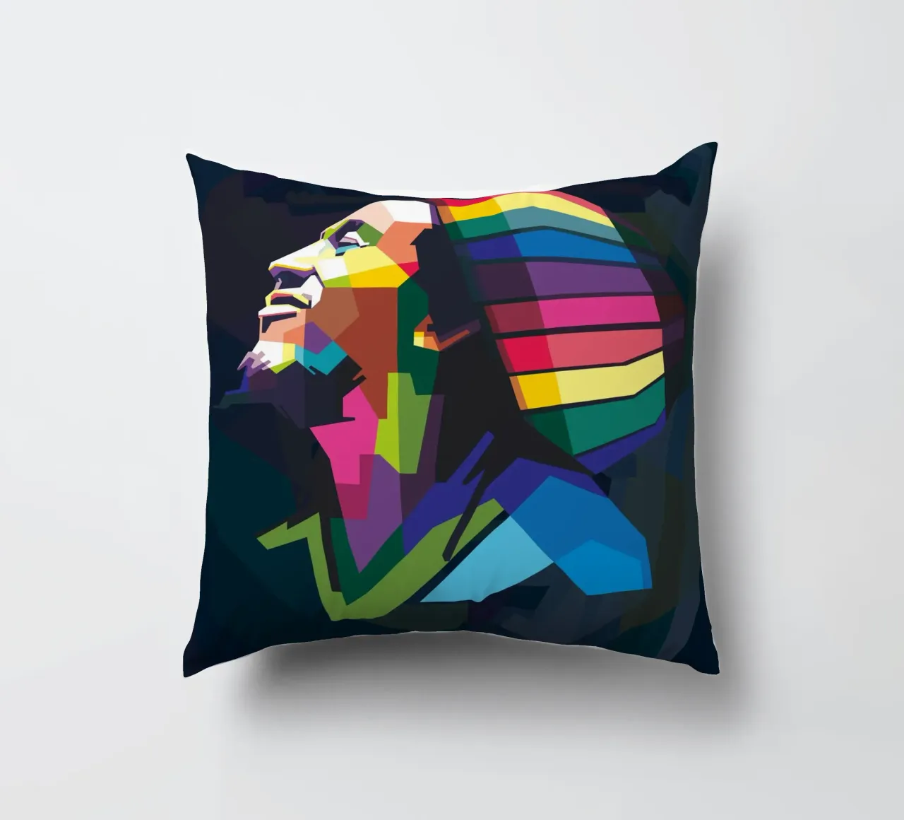Tuff Gong Pop Art WPAP cuscino da Alkahfsmart
