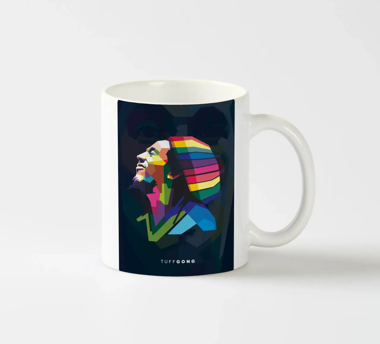 Tuff Gong Pop Art WPAP tazza in ceramica da Alkahfsmart