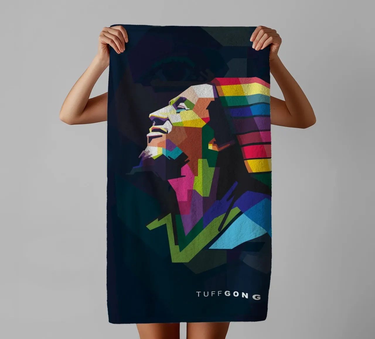 Tuff Gong Pop Art WPAP asciugamano da bagno da Alkahfsmart