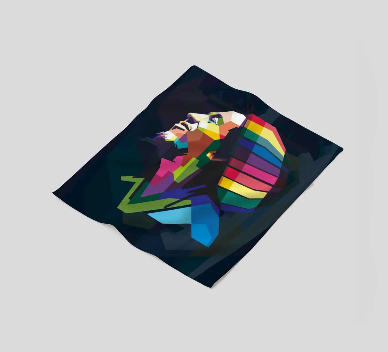 Tuff Gong Pop Art WPAP coperta in pile da Alkahfsmart