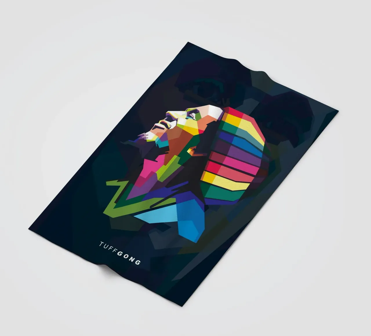 Tuff Gong Pop Art WPAP coperta in pile da Alkahfsmart
