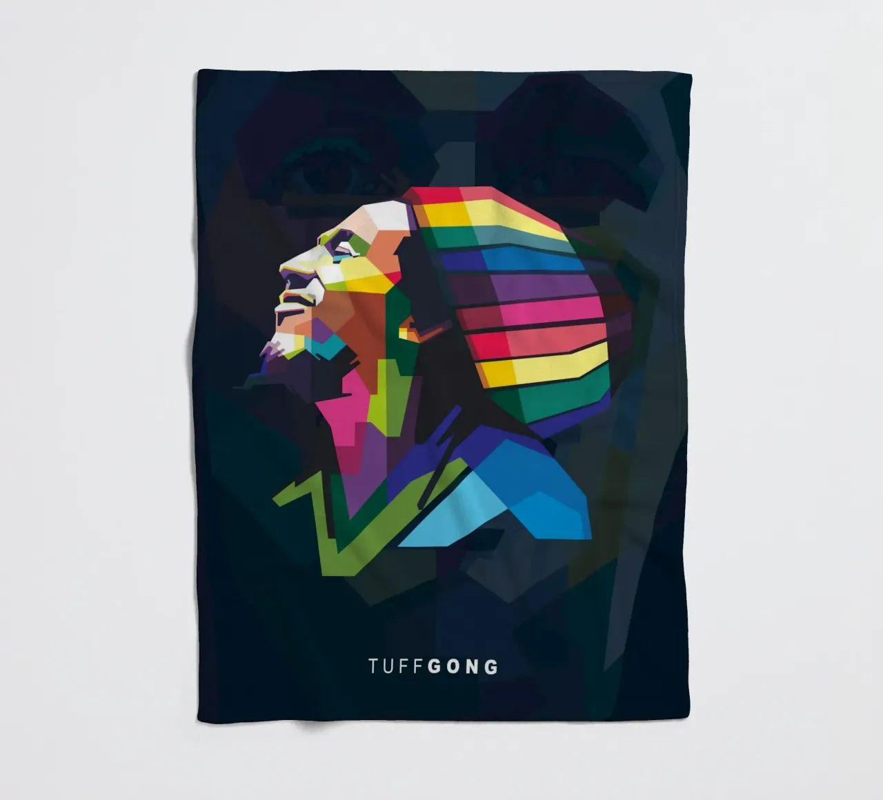 Tuff Gong Pop Art WPAP coperta in pile da Alkahfsmart