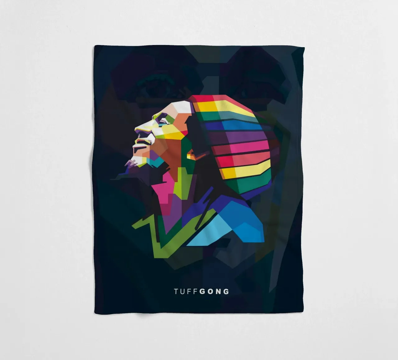 Tuff Gong Pop Art WPAP coperta in pile da Alkahfsmart