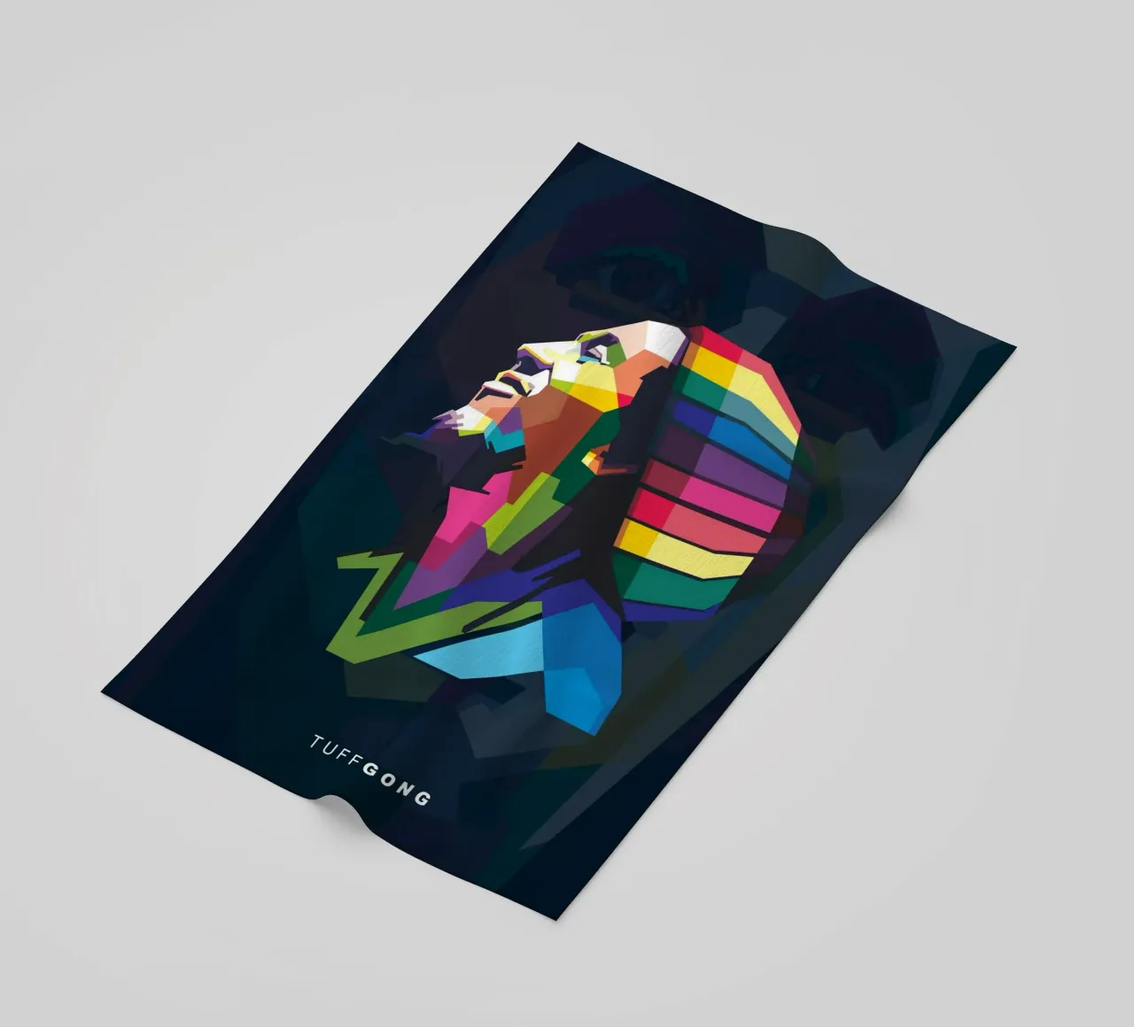 Tuff Gong Pop Art WPAP telo mare da Alkahfsmart
