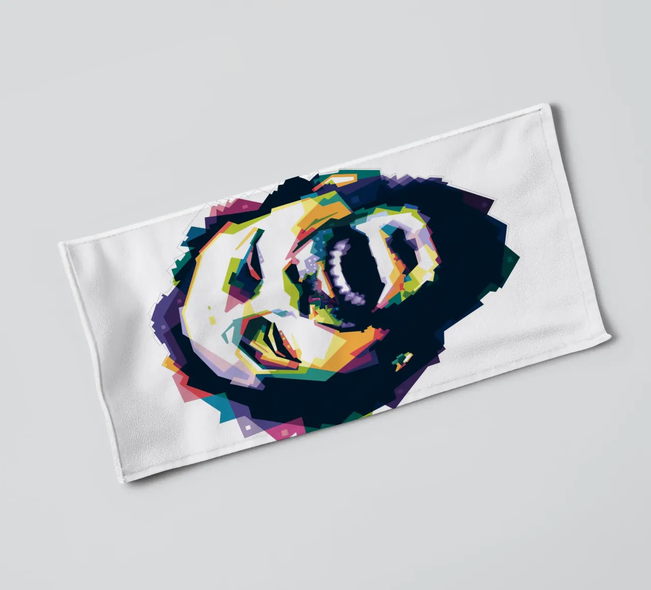 Marvin Gaye Pop Art WPAP towel by Alkahfsmart