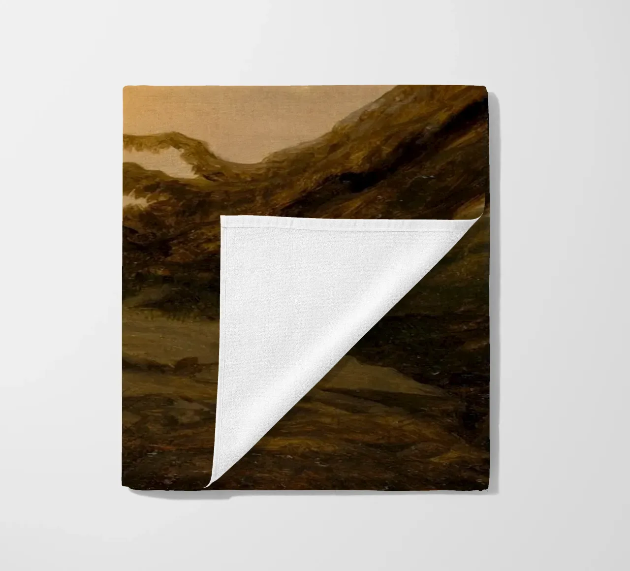 Caspar David Friedrich - Twee mannen die de maan aanschouwen strandhanddoek van Timeless Artworks