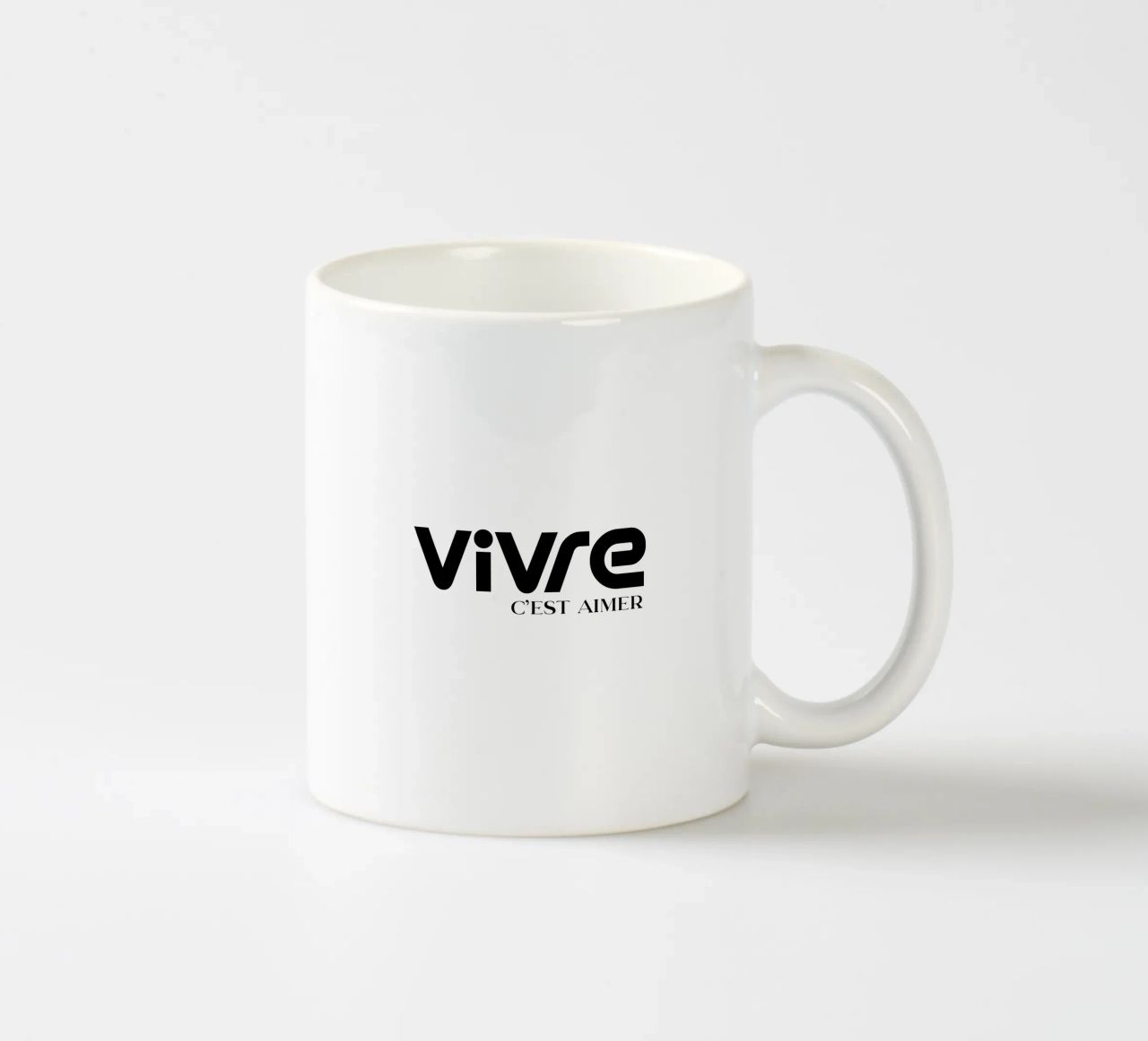 Vivre C'est Aimer Tipografia moderna e minimalista tazza in ceramica da YV TYPOGRAPHY