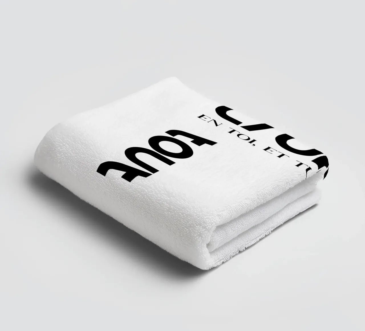 Believe In Yourself And You Can Tour Modern Typography towel by YV TYPOGRAPHY