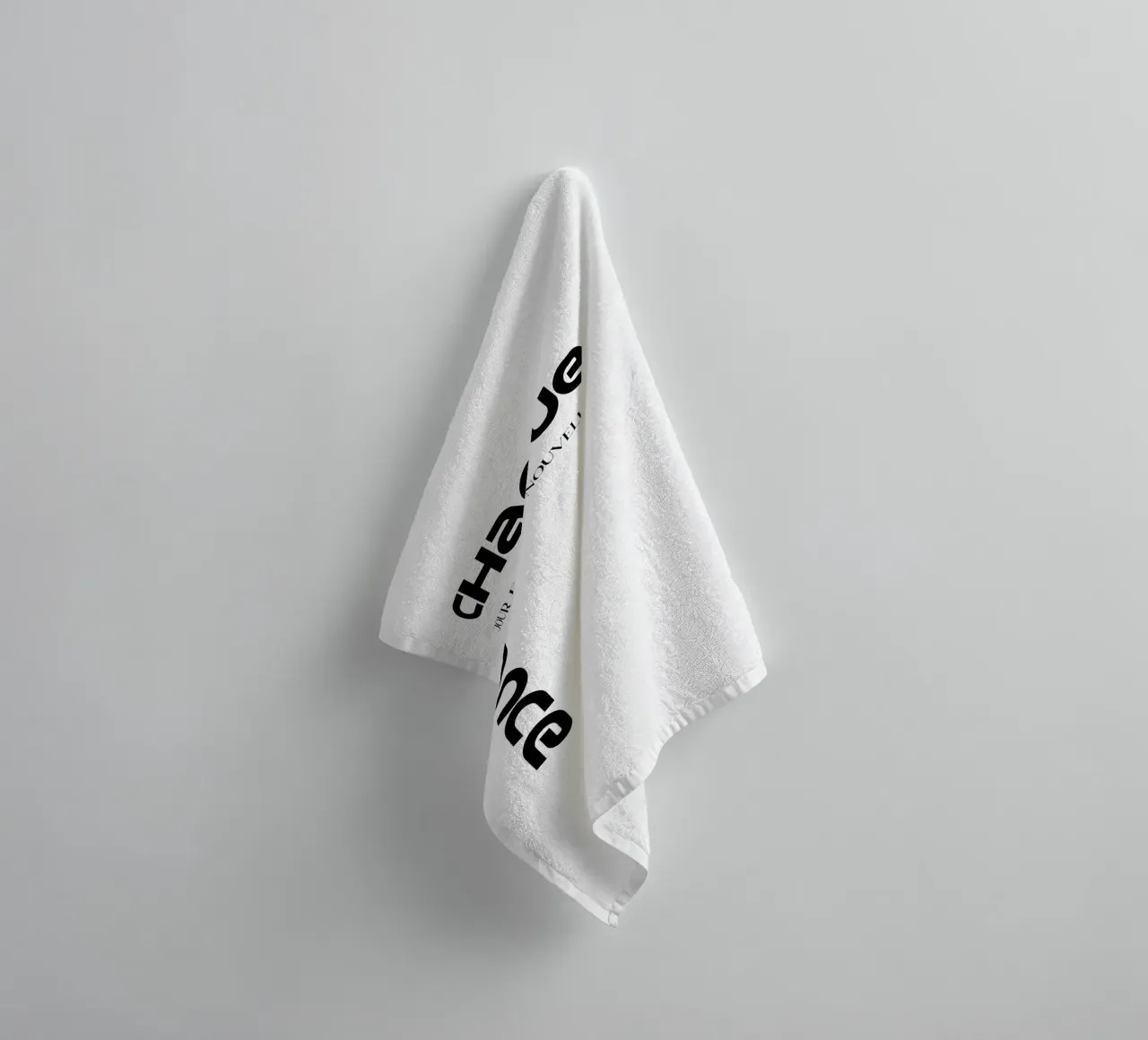 Every Day Is a New Chance towel by YV TYPOGRAPHY